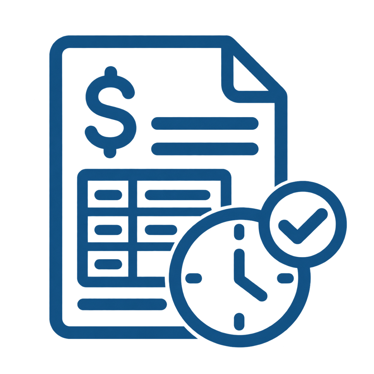 Delivery workforce management invoicing icon